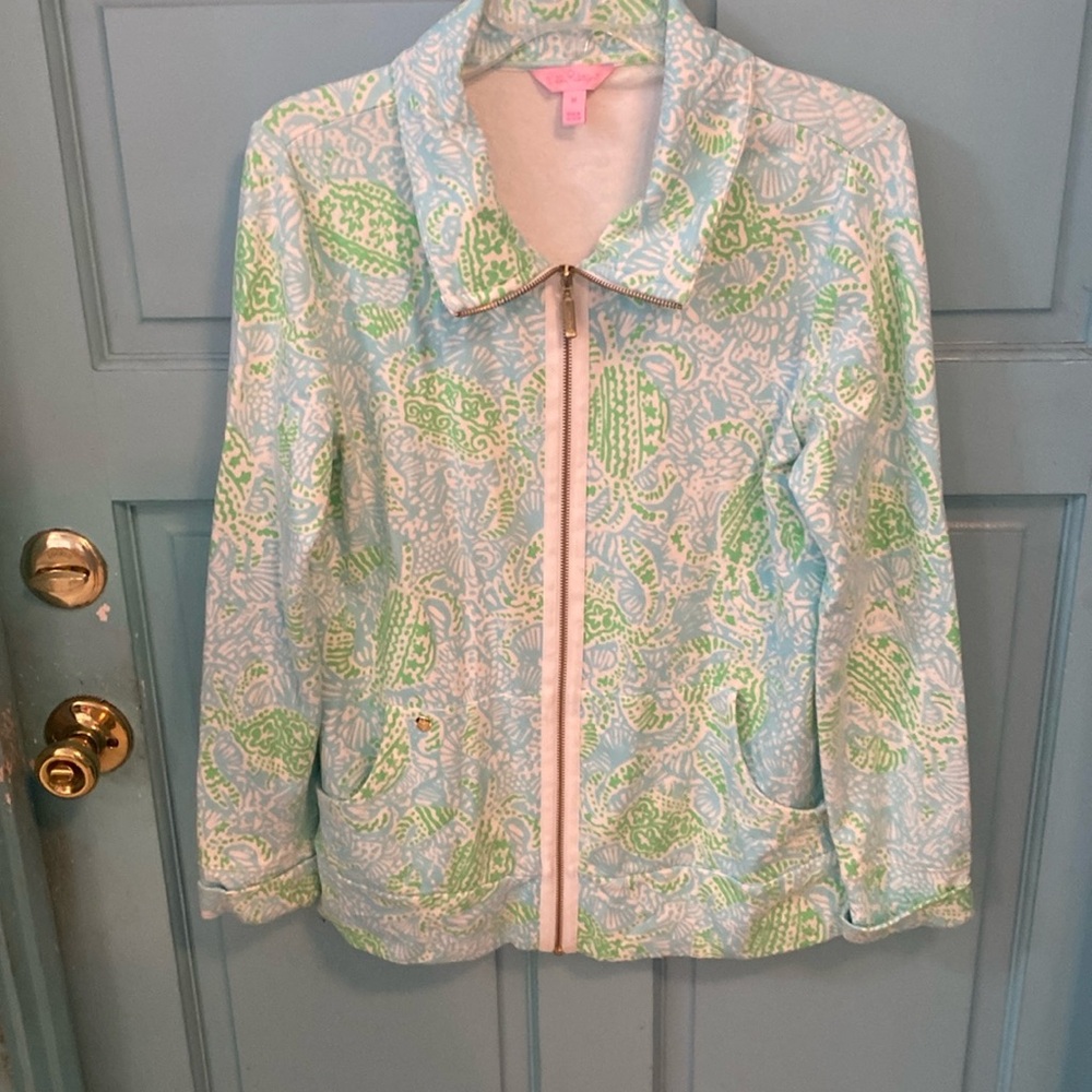 Lilly Pulitzer Leona Get Cracking Crab jacket. Size M# 709
